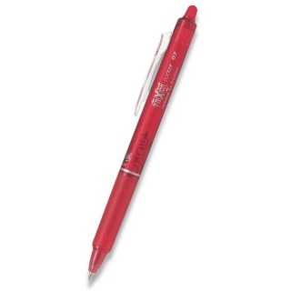 Gelový roller FriXion červený 0,7 mm Clicker Pilot M 07