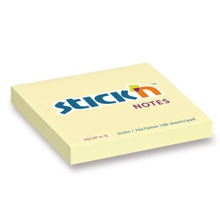 Samolepicí bloček žlutý 76x76 mm 100 listů StickN