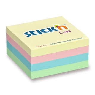 Samolepicí bloček pastelový 76x76 mm 400 listů StickN