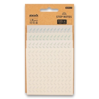Samolepicí bločky designové 4 ks 100 listů StickN