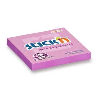 Samolepicí bloček růžový 76x76 mm 100 listů StickN