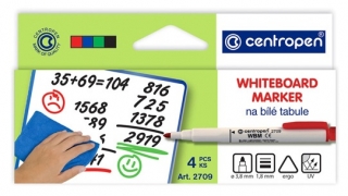 Fixy na bílou tabuli 4 kusy Centropen 2709 WBM