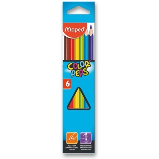 Trojhranné pastelky 6 barev Maped Color Peps