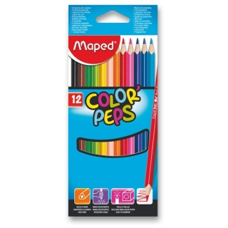 Trojhranné pastelky 12 barev Maped Color Peps