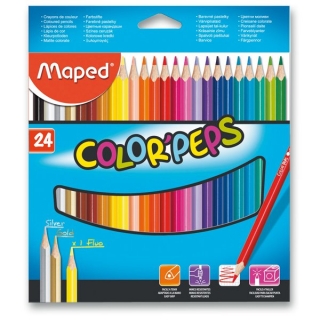 Trojhranné pastelky 24 barev Maped Color Peps