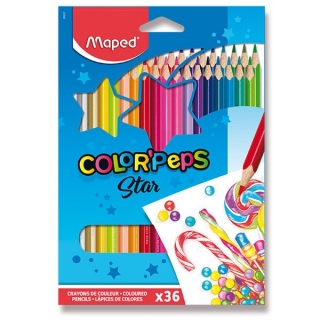 Trojhranné pastelky 36 barev Maped Color Peps