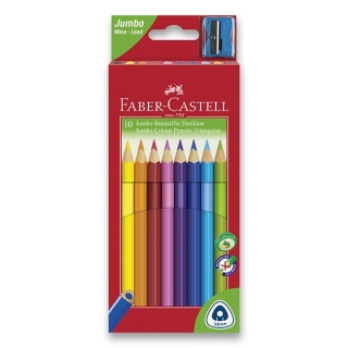 Trojhranné pastelky 10 barev Faber-Castell Junior