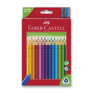 Trojhranné pastelky 30 barev Faber-Castell Junior