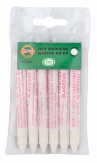 Křídy na sklo bílé 6 kusů Koh-i-noor