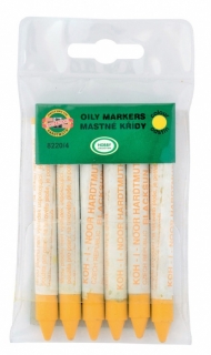 Křídy na sklo žluté 6 kusů Koh-i-noor