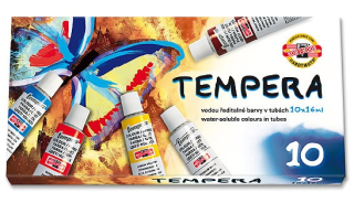 Temperové barvy sada 10 ks Koh-i-noor
