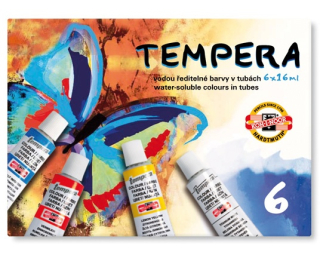 Temperové barvy sada 6 ks Koh-i-noor